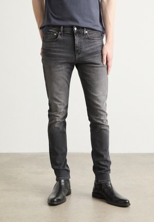 Skinny-Farkut - black denim