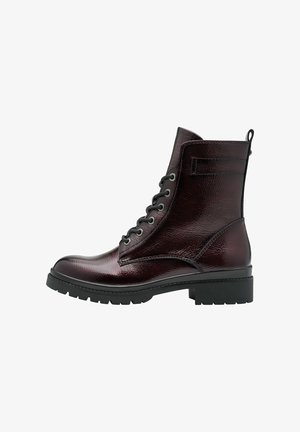Tamaris MIT TOUCH-IT REMOVABLE - Bottines à plateau - merlot patent