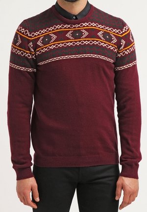 Pier One Strickpullover - bordeaux