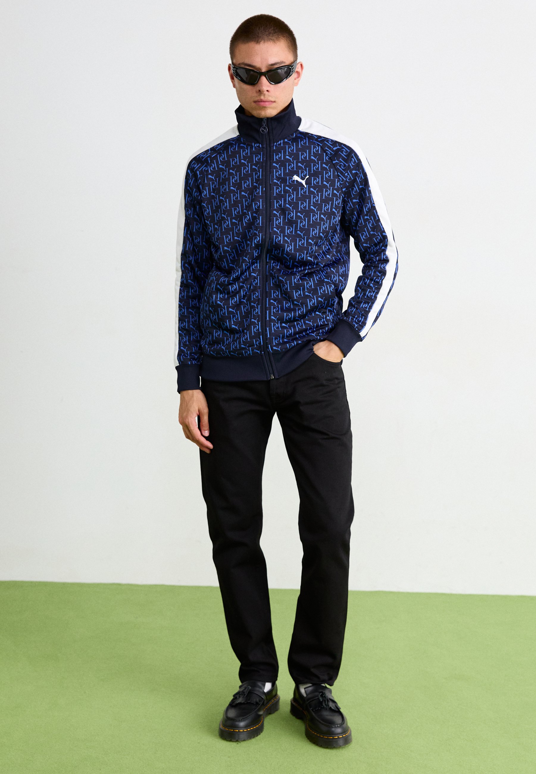 Puma T7 TRACK JACKET - Zip-up sweatshirt - new navy/dark blue -  Zalando.co.uk