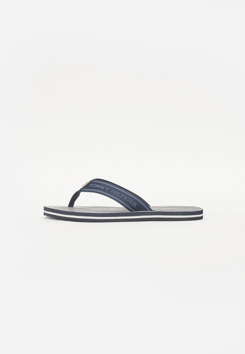 Tommy Hilfiger - BEACH SANDAL - Pool shoes - blue/white, Enlarge