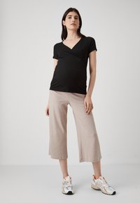 Even&Odd Maternity Hlače - mottled beige