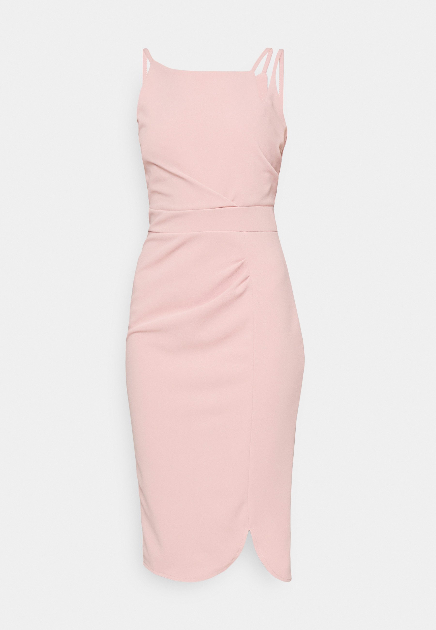 midi pink dresses