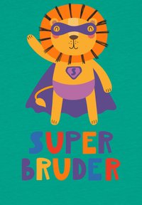 watapparel LÖWE SUPERBRUDER - T-shirt print - go green