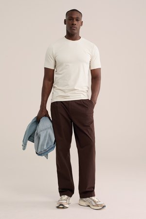 WE Fashion, T-shirts basic - beige