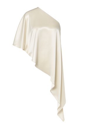 Malina, ARIA ONE SHOULDER ASYMMETRIC BLOUSE - Camicetta - pearl
