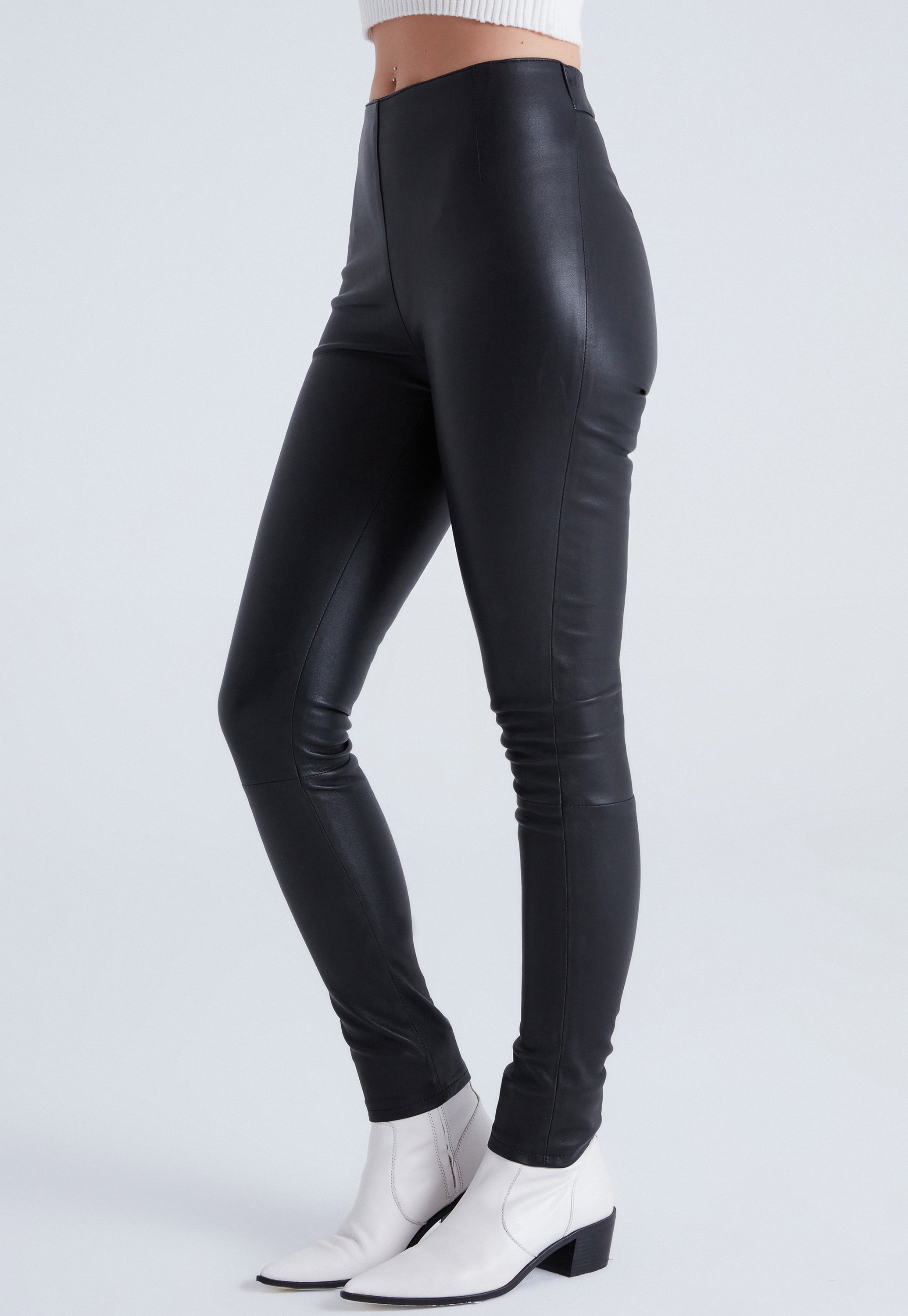Bigardini MIA - Pantaloni di pelle - black/nero - Zalando