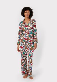 Chelsea Peers - CHRISTMAS DECORATION PRINT SET - Pyjama set - off white Thumbnail Image 1
