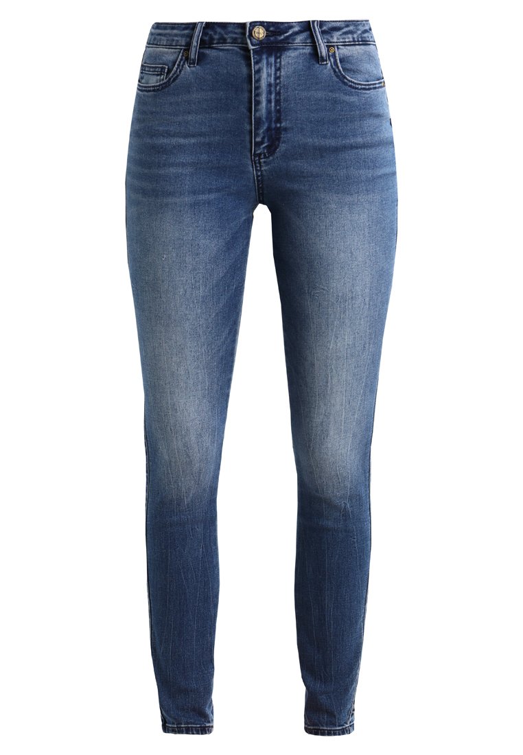Only Slim fit jeans donkerblauw denim