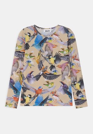 Langærmet T-shirt - beige