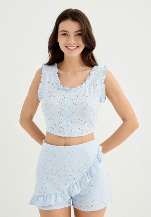 INSIDE, BORDADO SUIZO - Blusa - azul