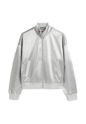 Twist, TWIST JACKET SHINY TEXTURED HIGH NECK JACKET - Giacca sportiva - grey