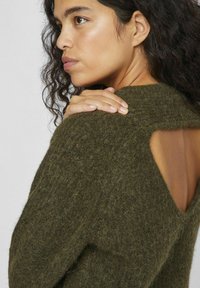 VILA RÜCKENFREIER - Pulover - ivy green