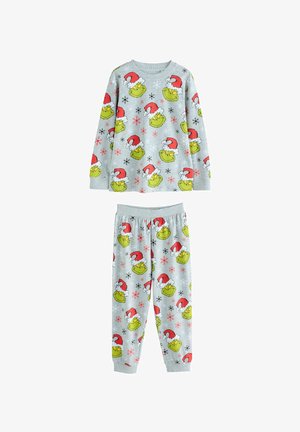 Next, REGULAR FIT - SINGLE JOGGER XMAS SET - Conjunto de pijama - green/grey grinch