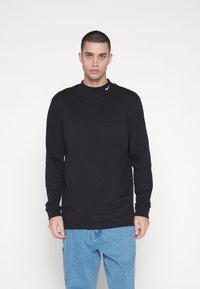 Nike Sportswear MOCK NECK - Bluză de molton - black