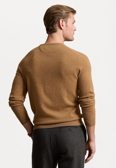 Polo Ralph Lauren WOOL CREWNECK SWEATER - Πουλόβερ - latte brown heather