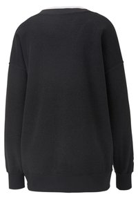 Puma TEAM FANCY V NECK CREW - Melegítőfelső - puma black