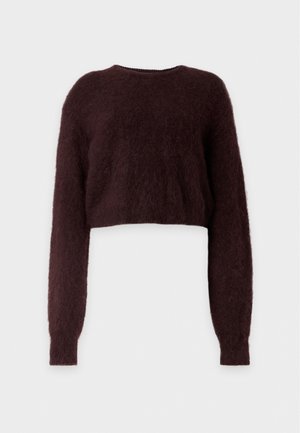 Gestuz, DEBBIE SHORT PULLOVER - Пуловер - plum melange