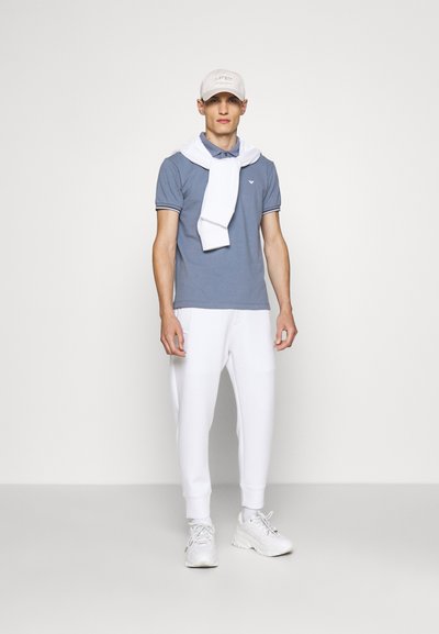 Emporio Armani TROUSER - Calças de fato de treino - bianco ottico