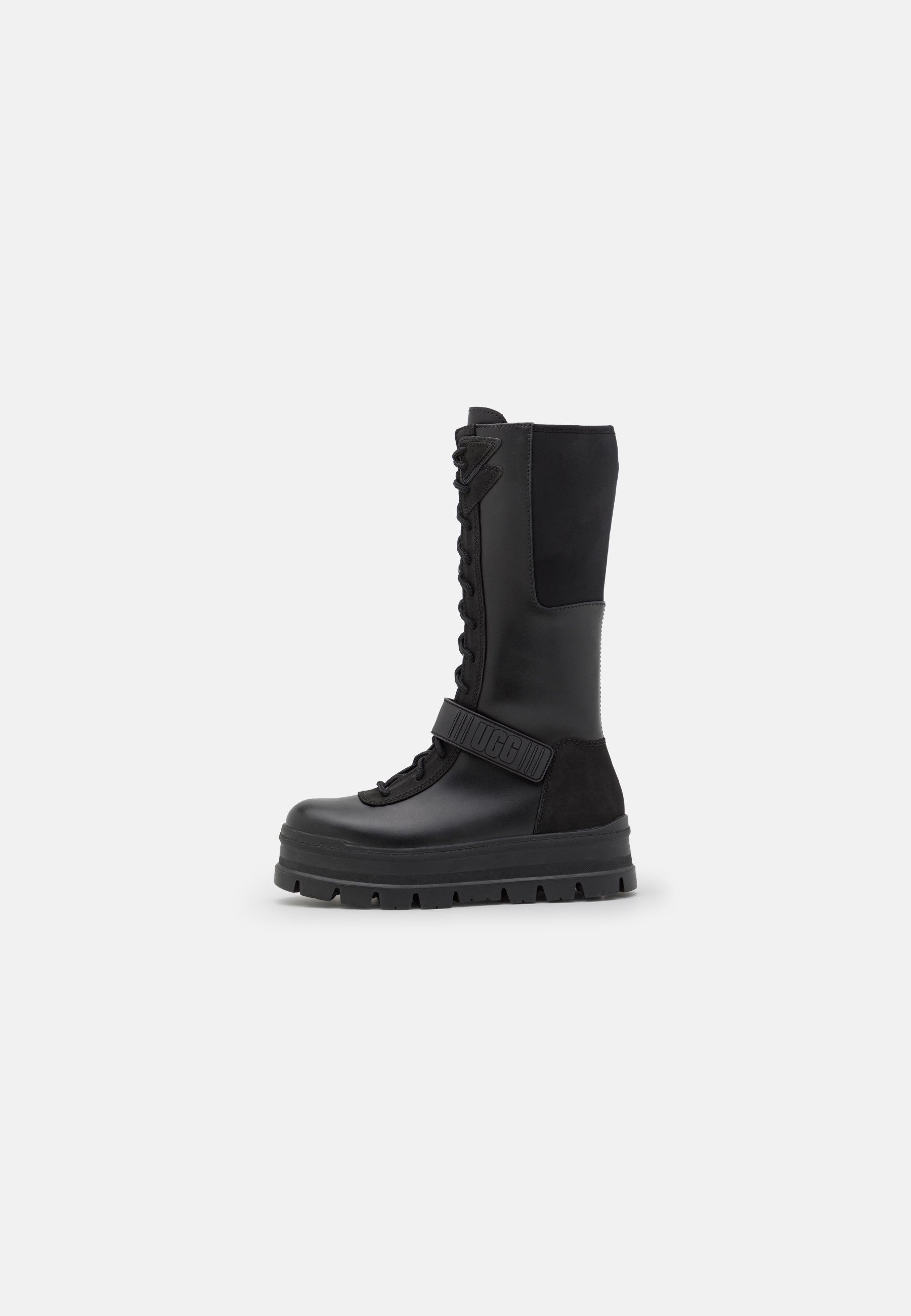 UGG FLYNN - Veterlaarzen - black/zwart - Zalando.nl