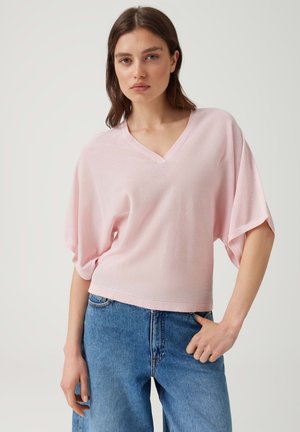 OPUS, RELAXED BATWING FIT - T-shirt basic - rose tint