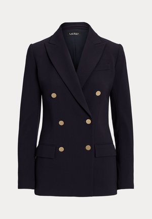 Lauren Ralph Lauren, DOUBLE BREASTED WOOL CREPE BLAZER - Blazer - navy