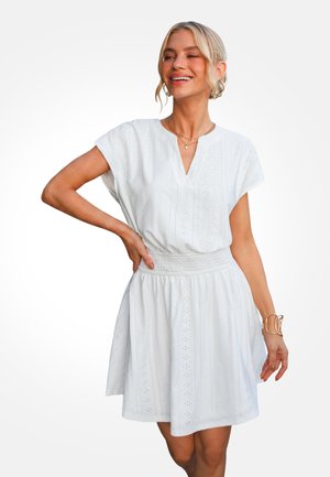 Cupshe, BREEZY BEACH COVER UP DRESS - Day dress - white
