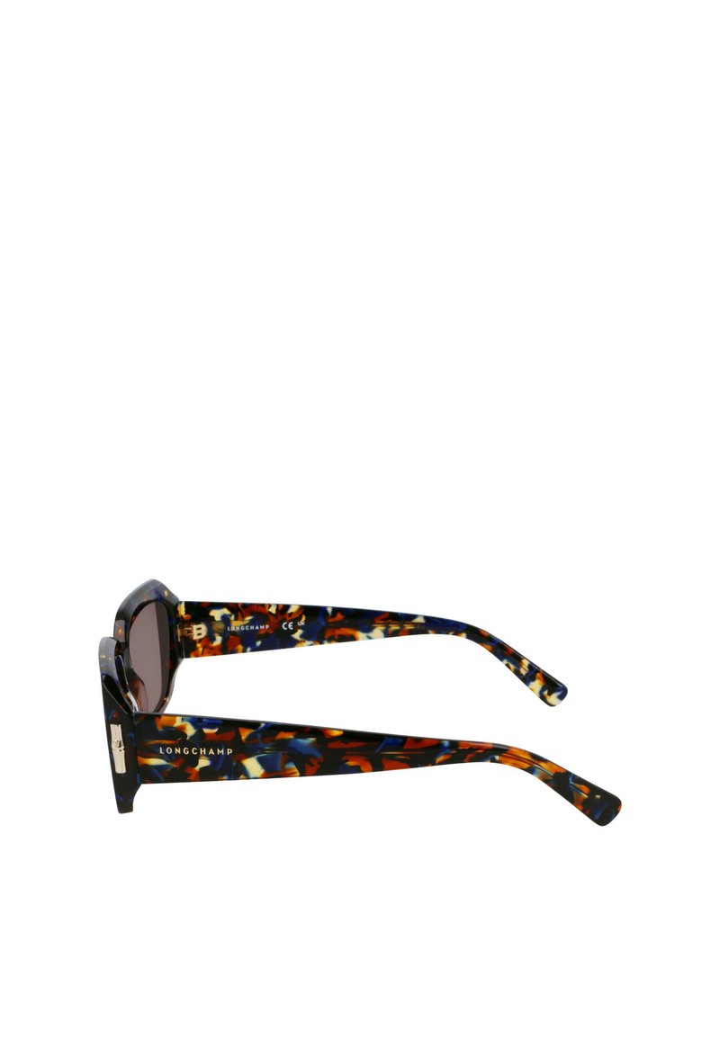 Longchamp Tortoiseshell Sunglasses with Blue Accents Longchamp LO730S 242 Cat Eye Dark Tortoise Sunglasses  main image 3
