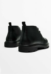 Massimo Dutti Lace-up ankle boots - black