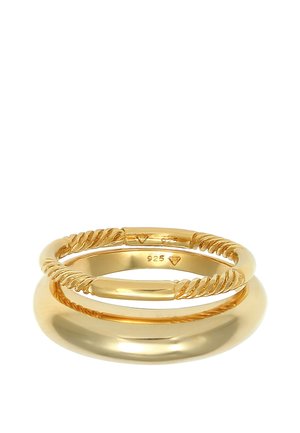 2 PACK BASIC - Ringar - gold-coloured