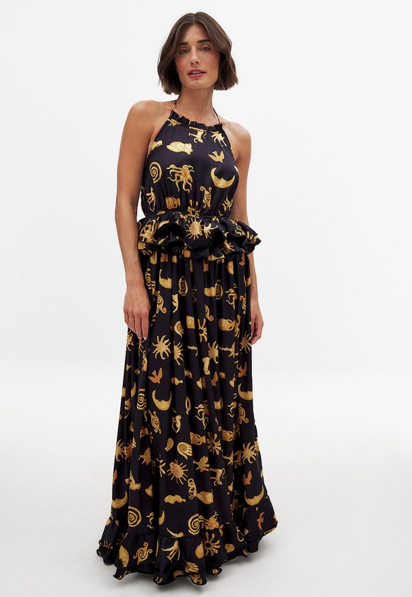 FLOUNCE WAIST HALTERNECK - Maxikleid - print