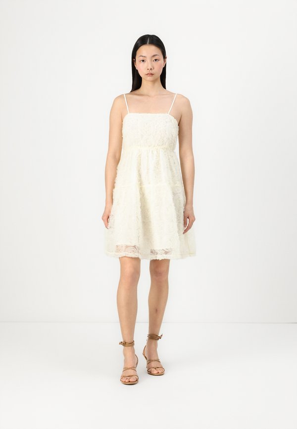 PCROSIE MINI SLIP DRESS - Cocktail dress / Party dress - cloud cream