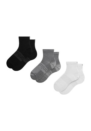 POWER STRIDE 3 PACK - Calcetines de deporte - white heather grey black