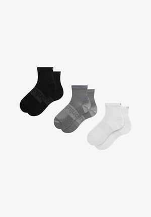 POWER STRIDE 3 PACK - Calcetines de deporte - white heather grey black