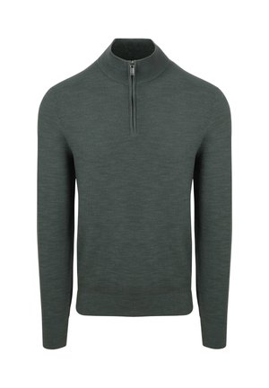 HALF ZIP PULLOVER - Trui - groen donkergroen