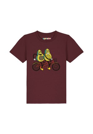 AVOCADO FAHRRAD - T-Shirt print - burgundy
