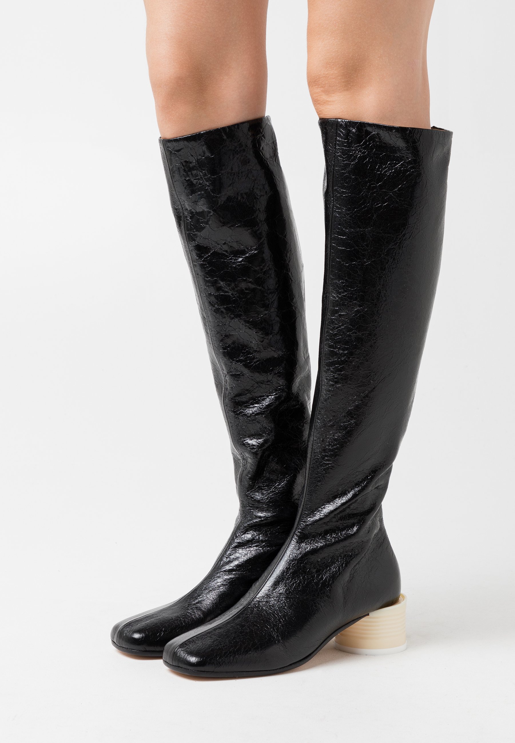 maison margiela over the knee boots
