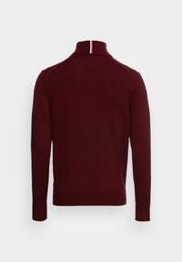 Tommy Hilfiger PIMA ORG CTN CASHMERE ROLL NECK - Camisola - deep rouge