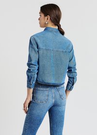 Calliope CROP  - Camicia - blu denim medio