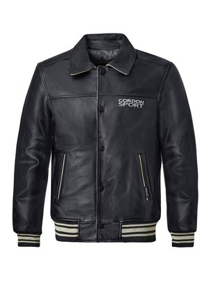 HAVARD - Lederjacke - black