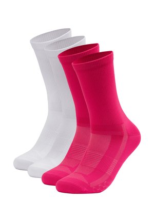 OCCULTO OCCULTO SPORTSOCKEN 'RENNRAD' UNISEX 2PACK - Socks - weiß-pink-eddy