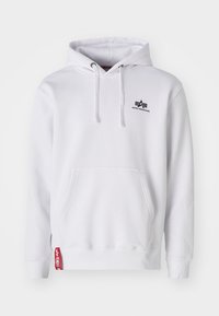 BASIC HOODY SMALL LOGO - Huppari - white