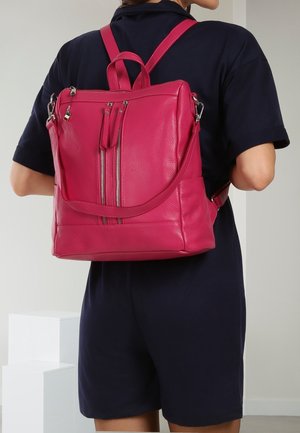 DrachenLeder, Rucksack - fuchsia pink