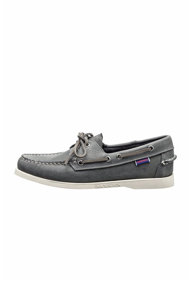 Sebago CRAZY HORSE - Náuticos - dk grey/gris oscuro - Zalando.es