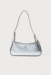 METALLIC SMALL SHOULDER BAG - Mala de mão - silver-coloured