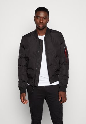 MA-1 LOGO PUFFER - Giubbotto Bomber - black