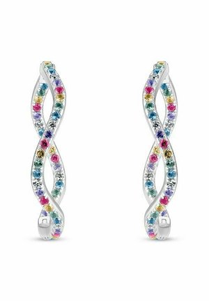 ELLERA WAVES X-GRANDE - Øreringe - silver rainbow