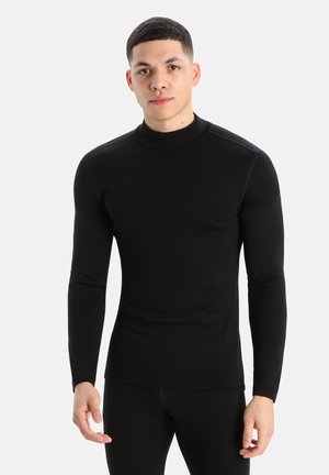 100% MERINO 260 TECH LS TURTLENECK LONG SLEEVED TOP BLACK - Maglietta a manica lunga - black