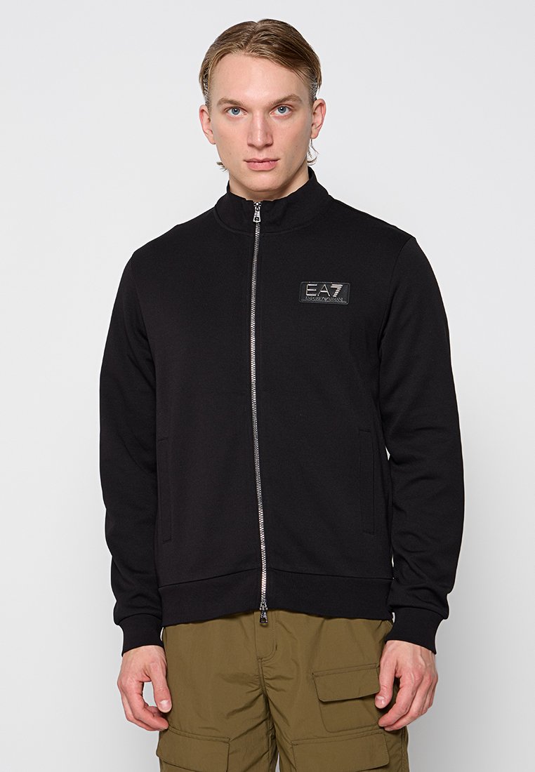 EA7 Emporio Armani Sweater met rits zwart EA7 Emporio Armani Sweater met rits zwart