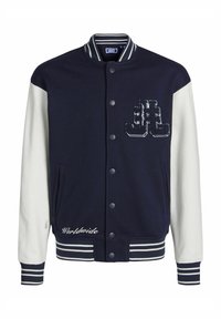 MIT RUNDHALS GEDRUCKT MINI - Chaquetas bomber - navy blazer
